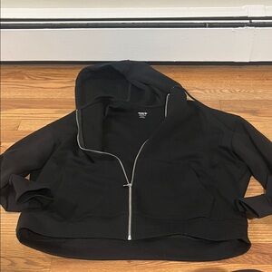 Old navy Black Hooded Zip-Up Jacket - Women